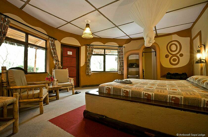 Amboseli Sopa Lodge | Voyage safari sur mesure luxe Kenya
