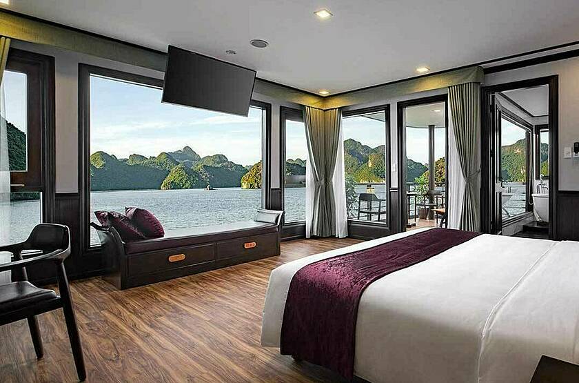  Jonque Peony - Baie de Hạ Long | Voyage luxe sur mesure Vietnam